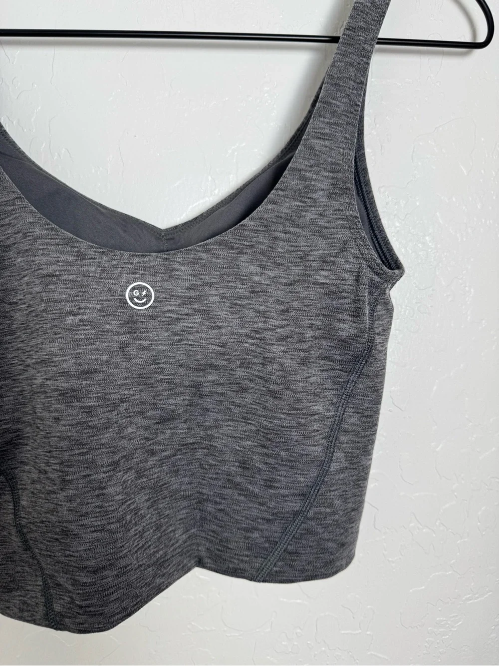 Gilly Hicks Heather Gray Workout Tank Top Go Recharge Sportlette - Picture 13 of 14